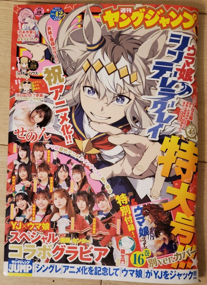 週刊ヤングジャンプ 42号 ウマ娘 シンデレラグレイ コラボグラビア