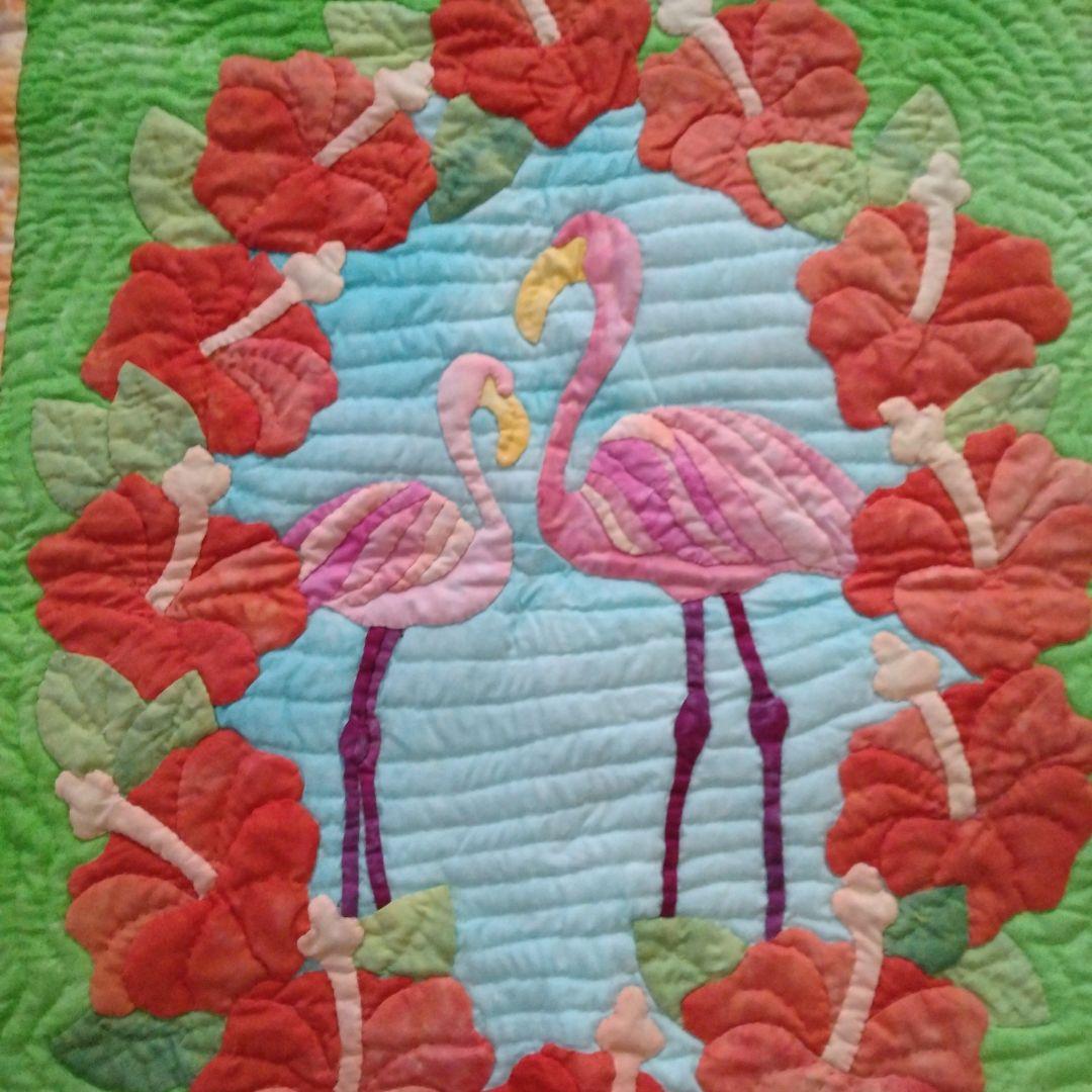 Kathy mom ハワイアンキルト　タペストリー完成品 タイムセール】MT02542 Kathy Mom[キャシーマム] ナプア ヴィンテージ