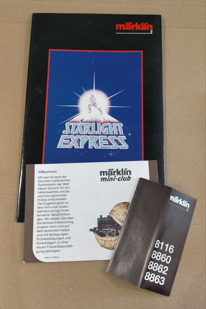 メルクリン STARKLIGHT EXPRESS Zゲージ 4両セット