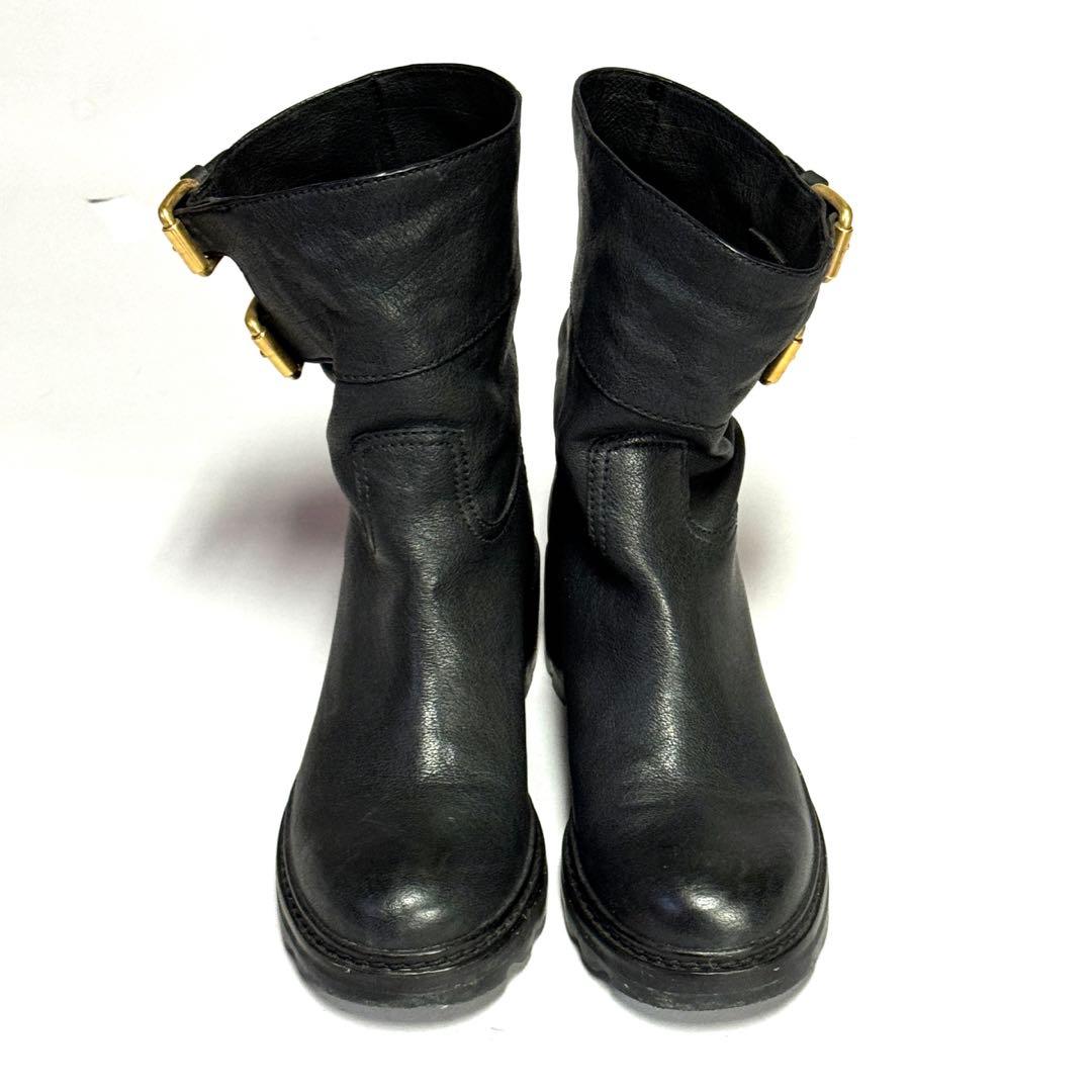 ラムチョコちーずさん専用PRADA ブーツ23cm(35.5)牛革/3U5360 - メルカリ