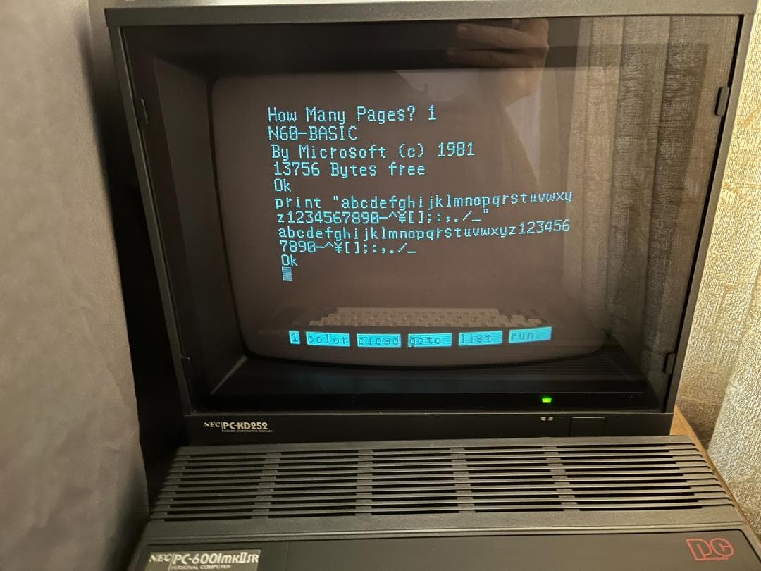 NEC PC-6001mkIISR 通電確認済み NEC 通電確認済み PC-6001mkIISR