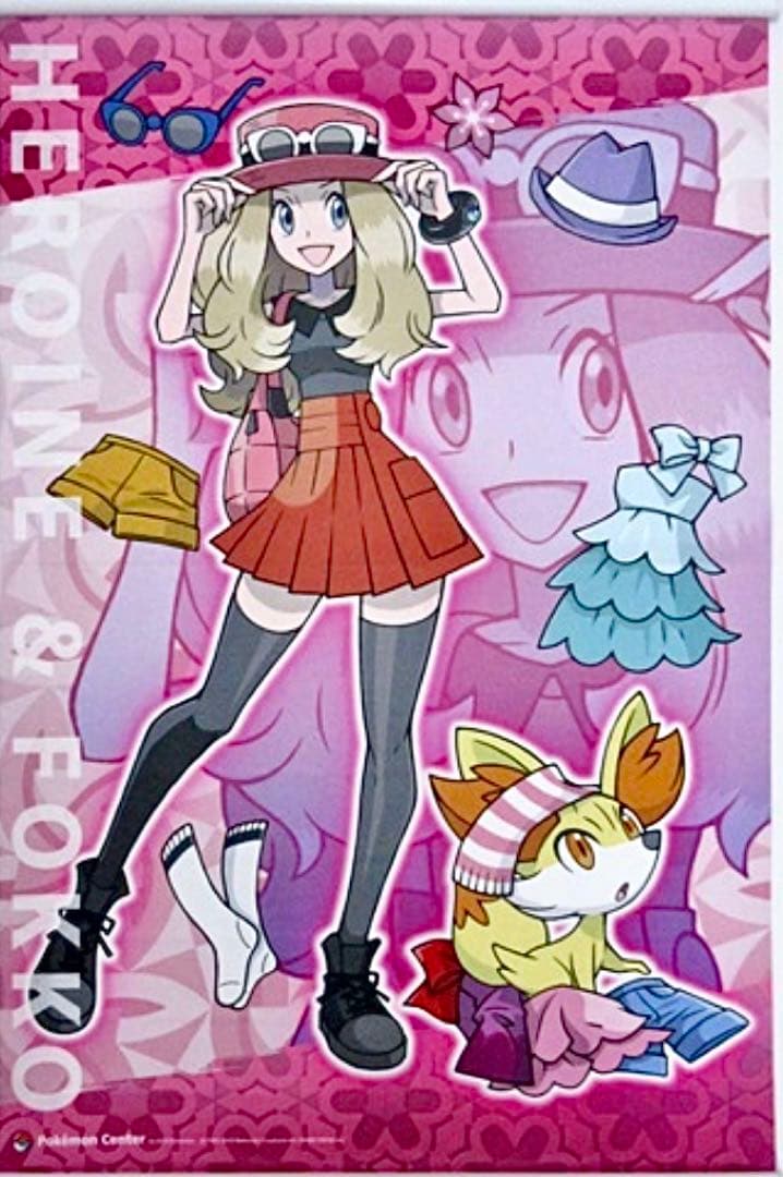 ポケットモンスター X Y 女主人公 セレナ フォッコ タペストリー 当時