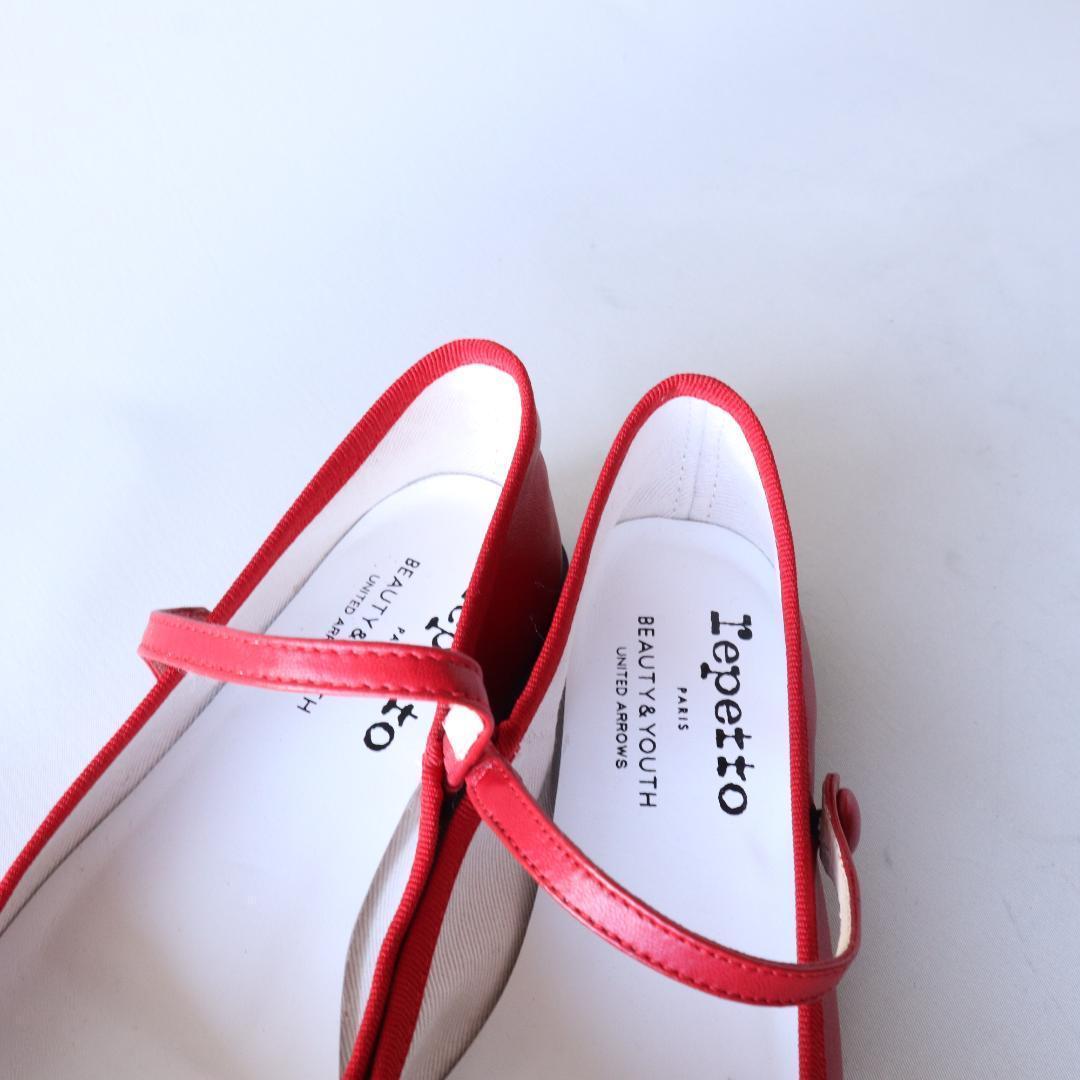 別注・限定復刻・未使用品レペット　リオ　メリージェーン　赤　36　22.7cm