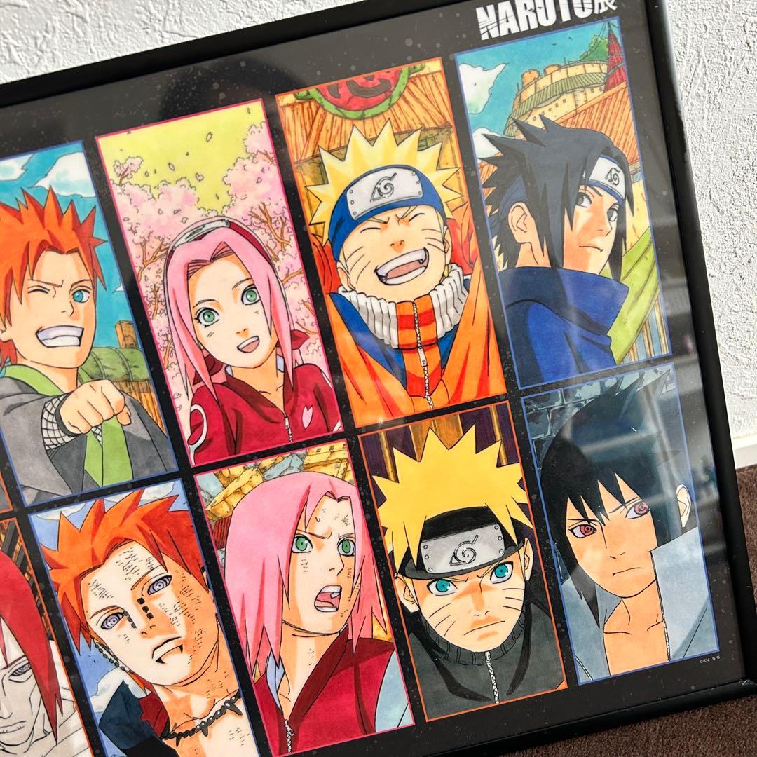 ナルト展 NARUTO 複製原画 クリアポスター三忍 木の葉の里 ミナト
