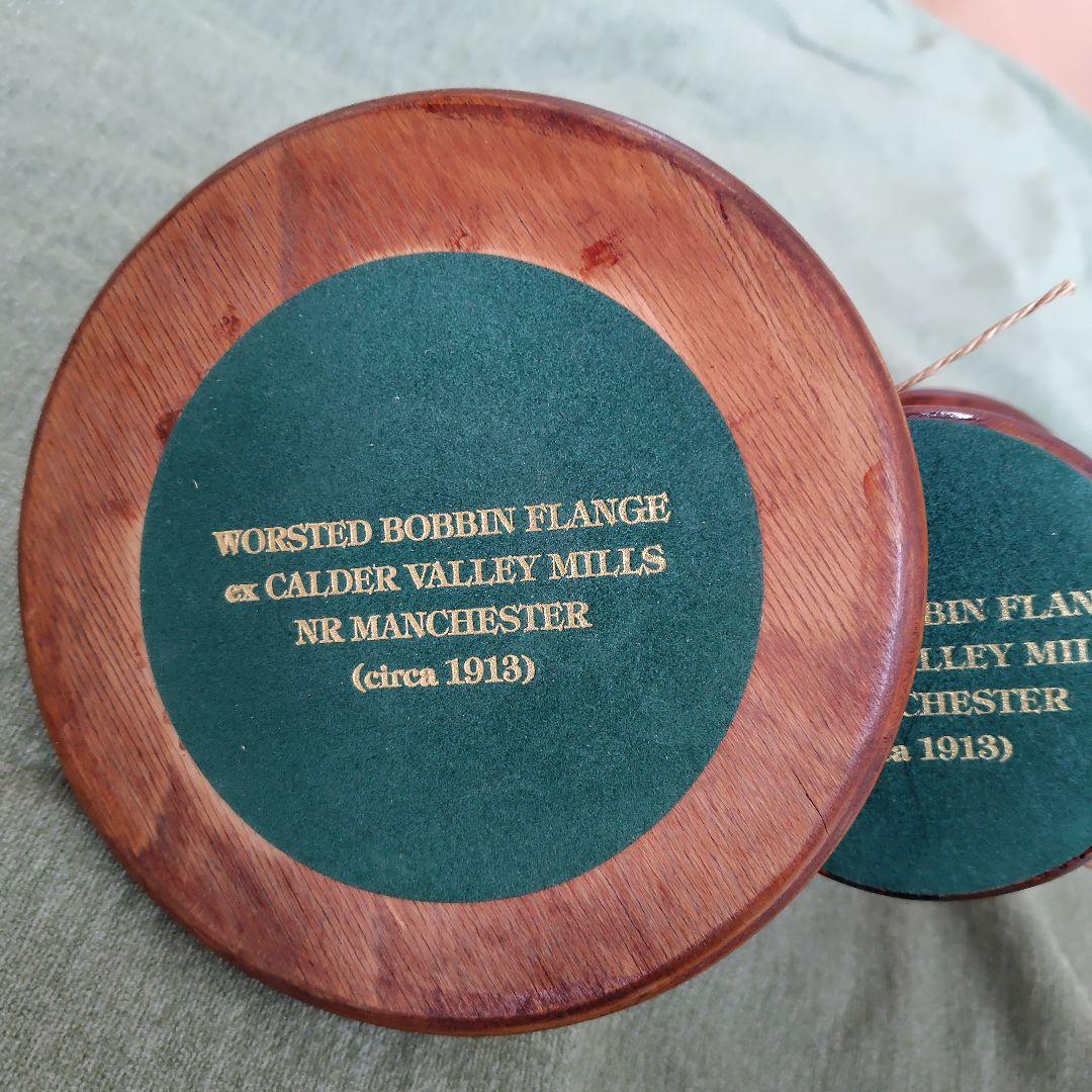 英国アンティーク 木製糸巻きホルダーとボビンスタンドセット - メルカリ