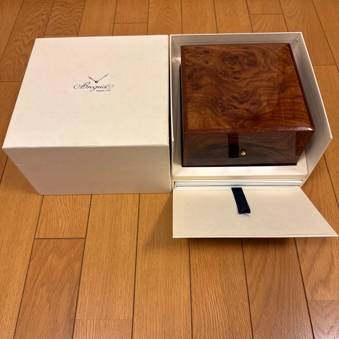 Breguet ブレゲ時計用木製ボックス 美品 Breguet ブレゲ 時計ケース 純正 箱 ボックス 内箱 外箱 収納
