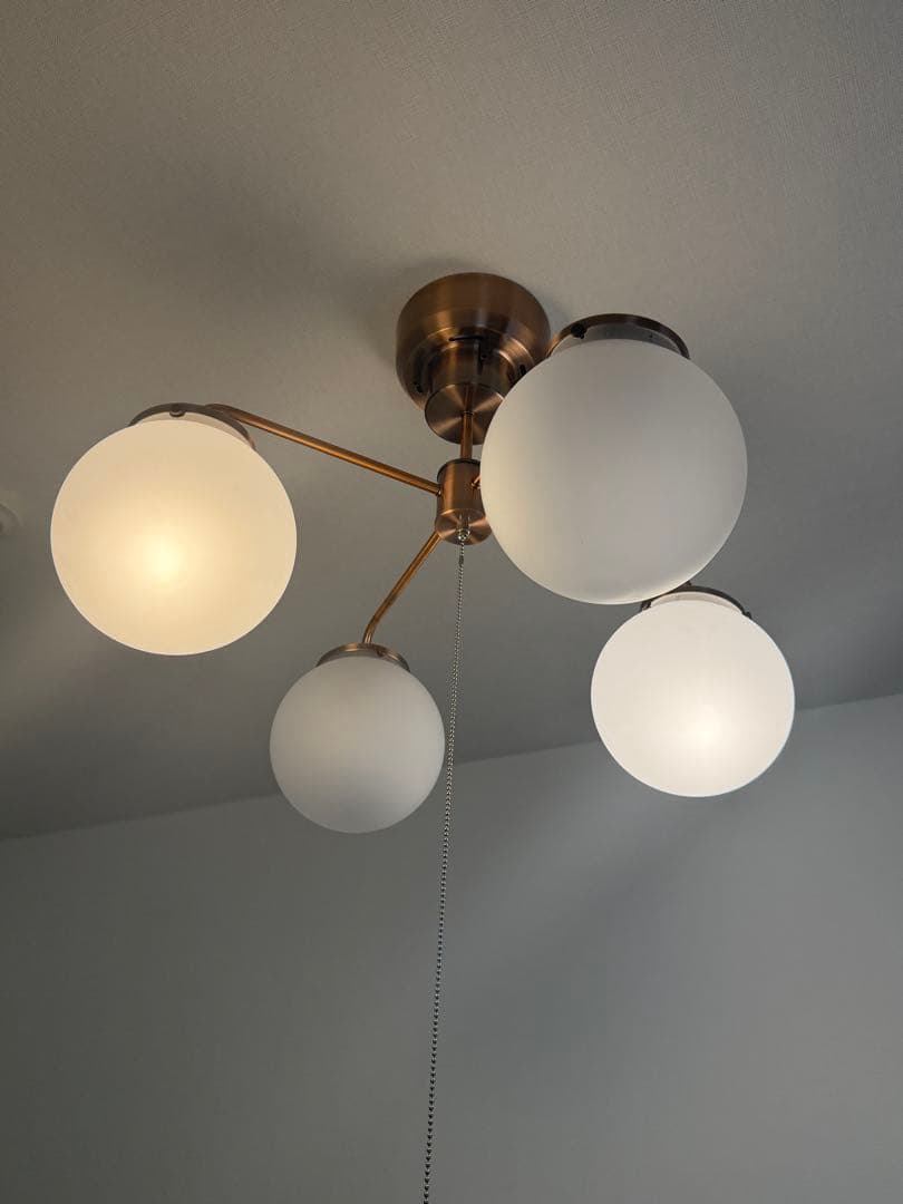 電球4個付き】4灯シーリングライト カフェ風 北欧