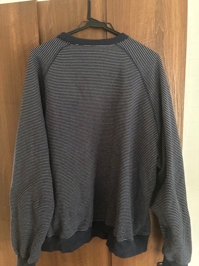 ennoy エンノイ Border Crew Neck Sweat XL - メルカリ