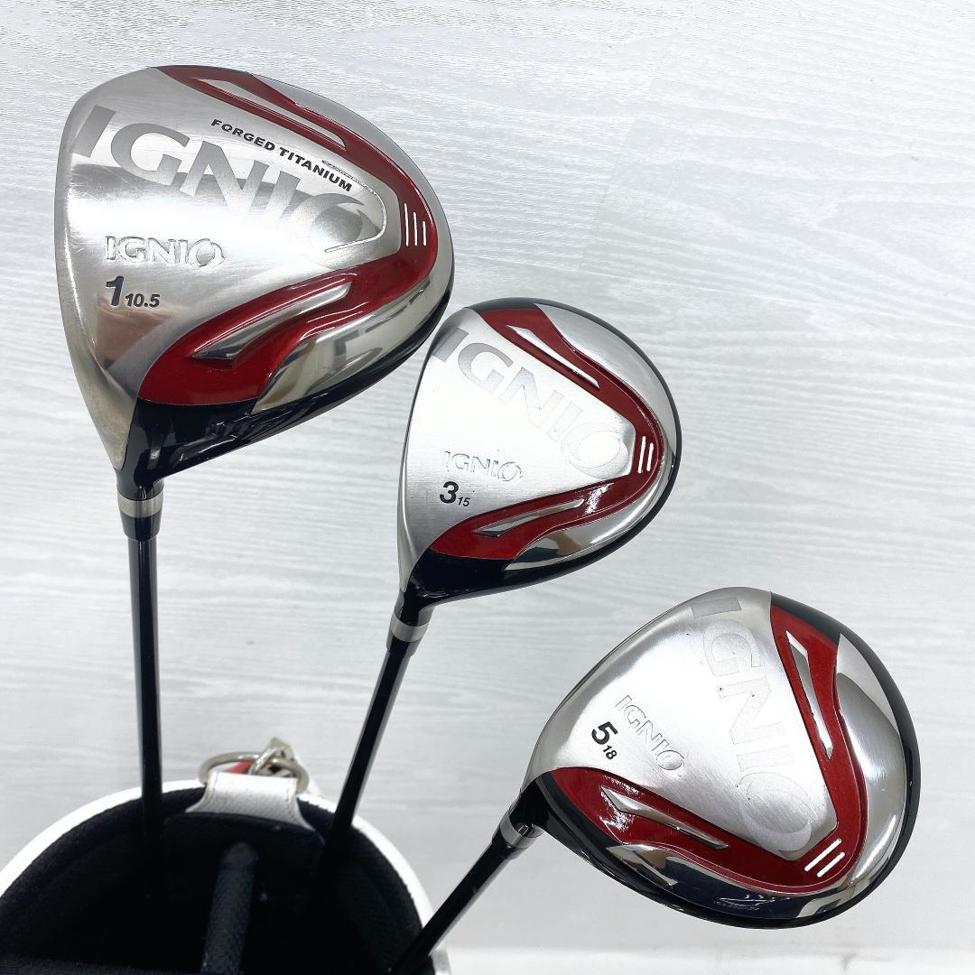 バッグ無し☆ IGNIO イグニオ メンズ ゴルフクラブ 初心者 セット