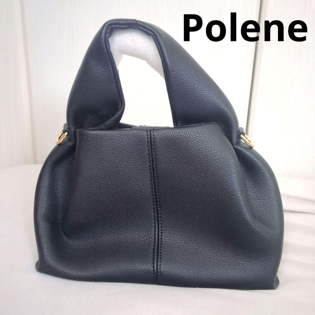 POLÈNE ポレーヌ ヌメロミニバッグ 2way ショルダー ハンド ブラック Polène | バッグ - Numéro Neuf Mini - ブラック テクスチャード