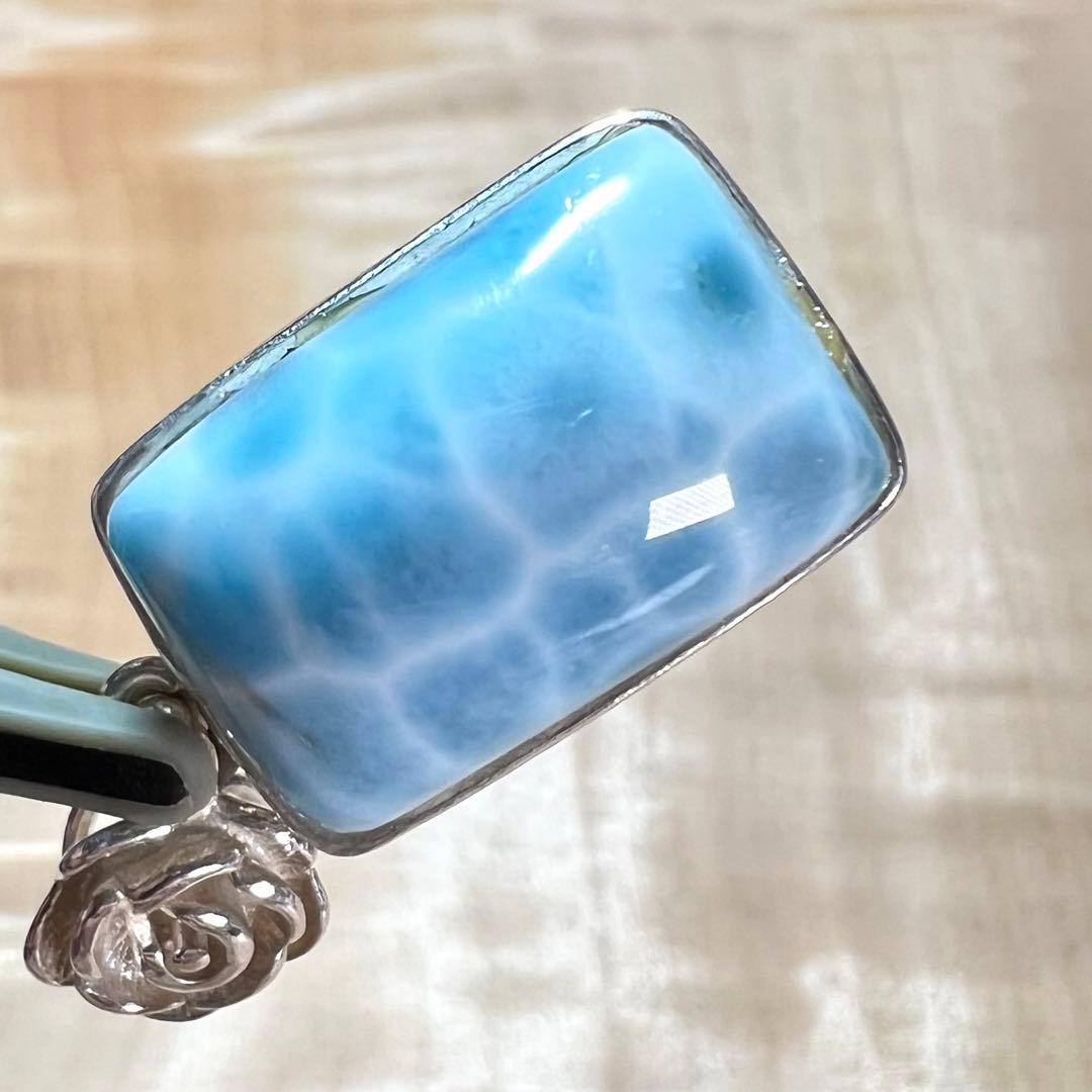 高品質 ラリマー ペンダント ネックレス silver925 3-4 - メルカリ