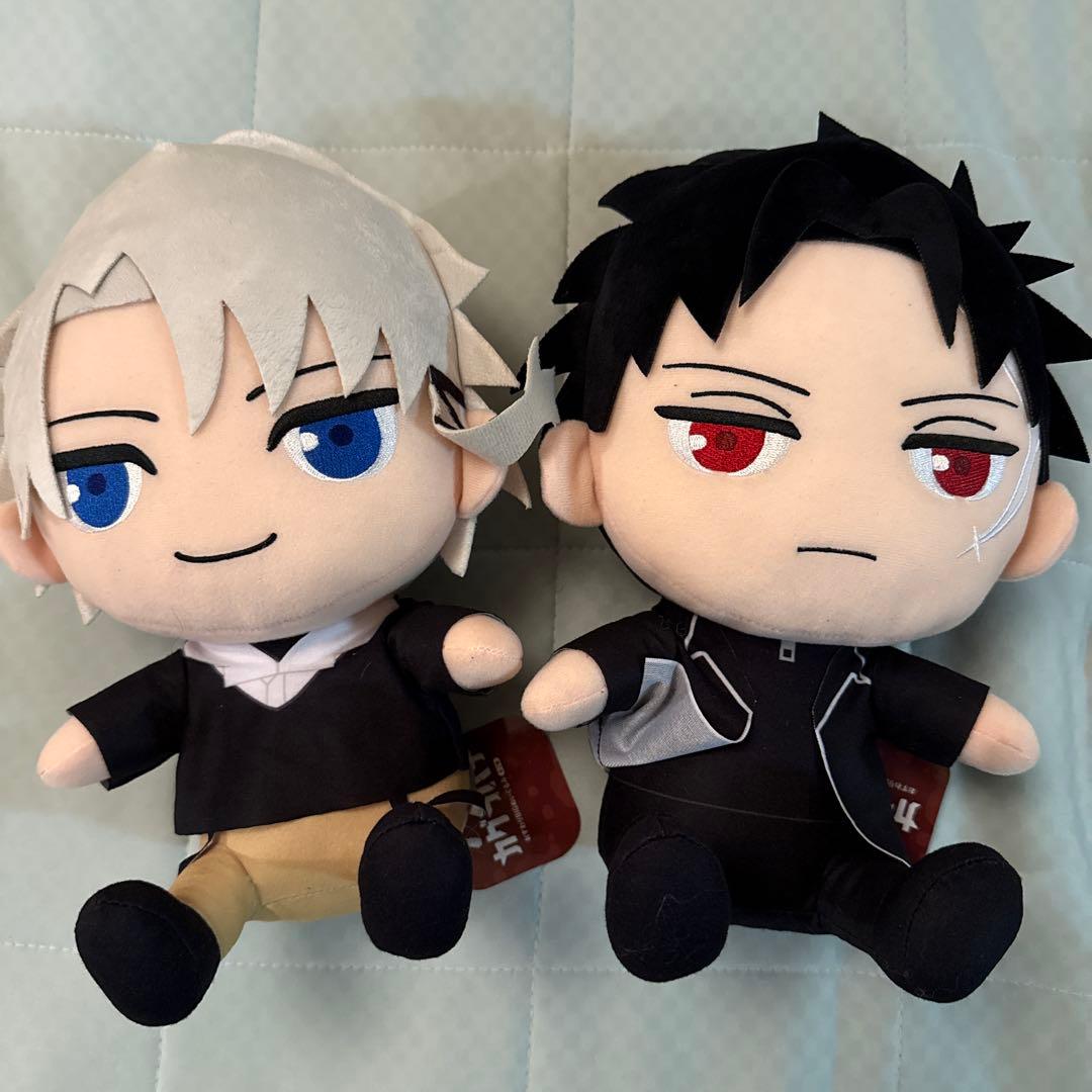 GiGO限定 カグラバチ おすわりBIGぬいぐるみ 六平千鉱 漣伯理 2種