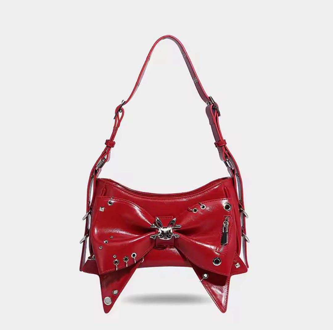 CFIERCE リボンスタッズショルダーバッグ - メルカリ