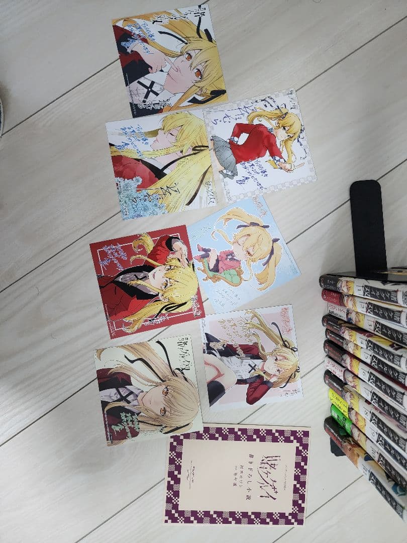 賭ケゲルイ1-14+賭ケグルイ双1-11 ミニ色紙17枚 書き下ろし小説