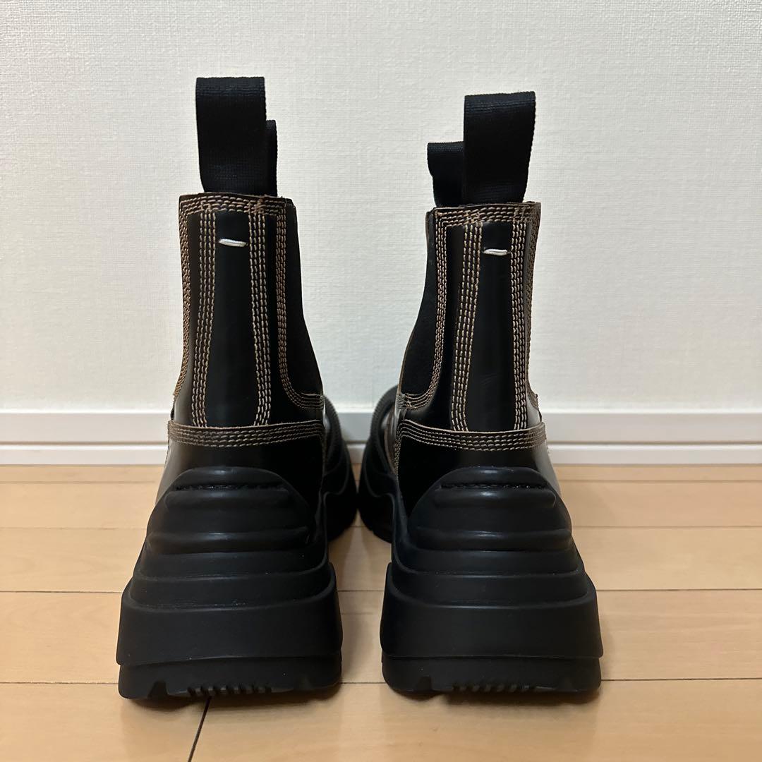 Maison Margiela 新品未使用サイドゴアブーツ ブラック 厚底 - メルカリ