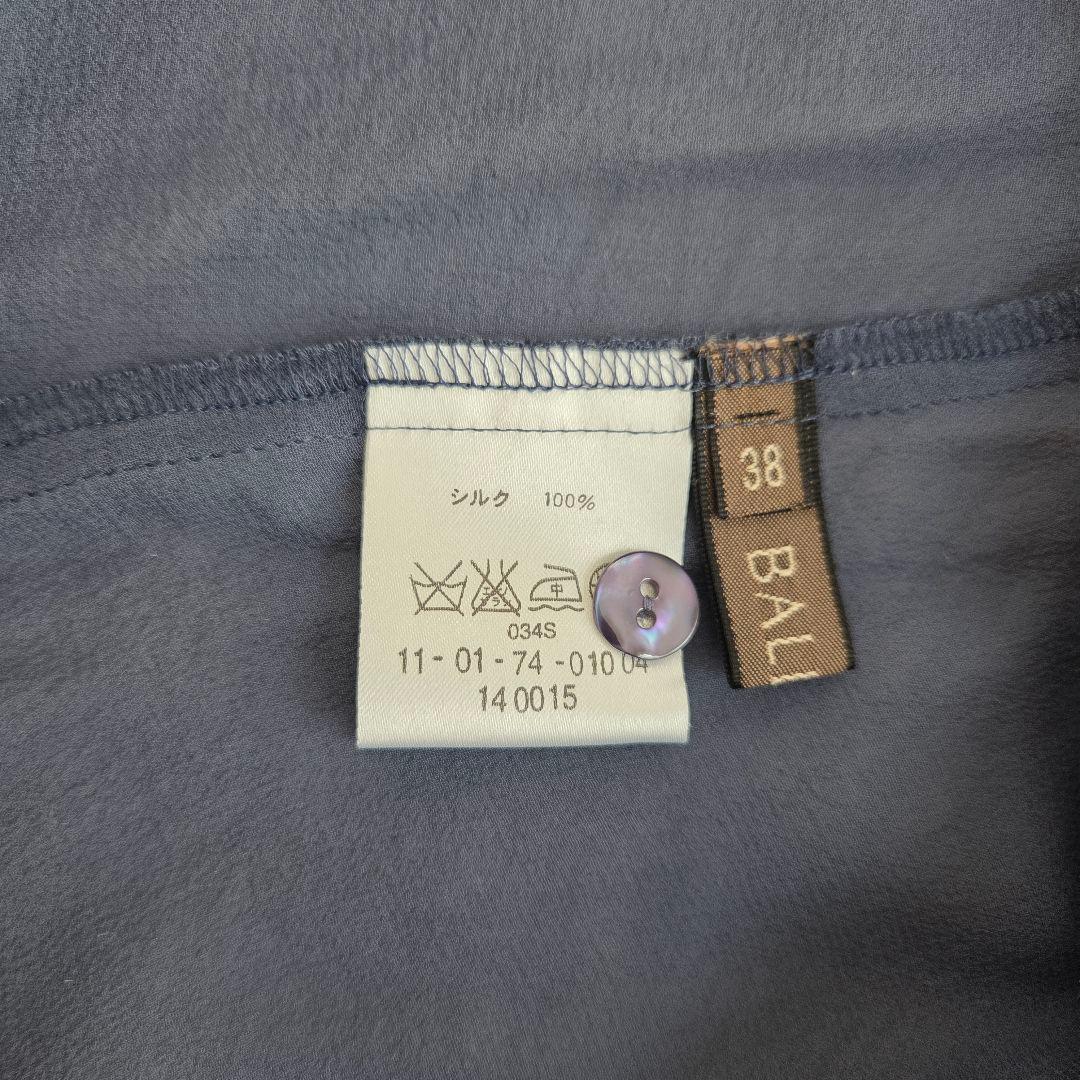 新品 BALLSEY ブラウス ボウタイ シアー M シルク シェルボタン - メルカリ