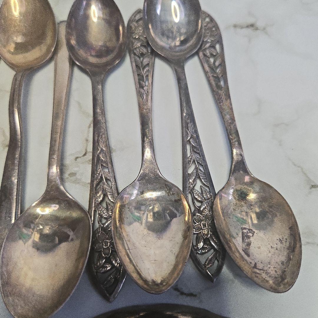 スプーン8本と皿2枚のセット950silverの通販はau PAY マーケット