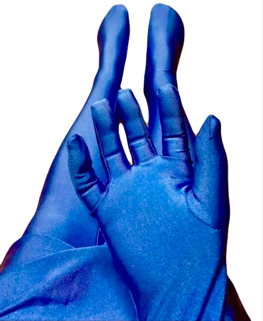 即購入OK。Mサイズロイヤルブルー男性凸仕様ゼンタイフルフェイスマスク全身タイツ