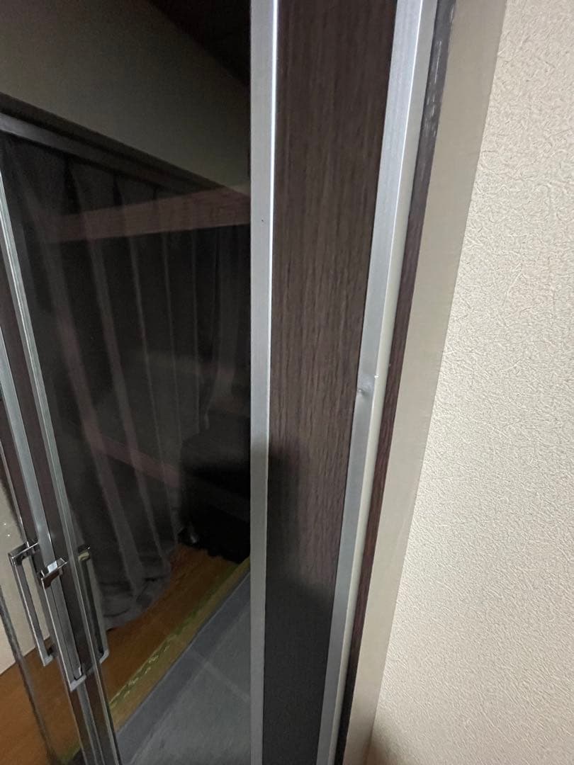 購入前コメ必須プロフ必読)様専用】ガラス扉本棚 ダークブラウン 可動