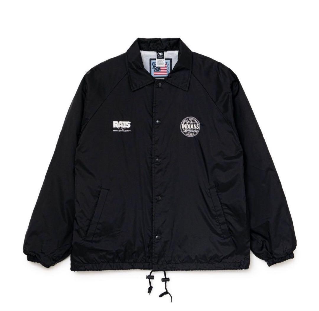 RATS 20周年 コラボアイテム 即完　東京インディアンズ RATS×TOKYO INDIANS COACH JKT 東京インディアンズ M