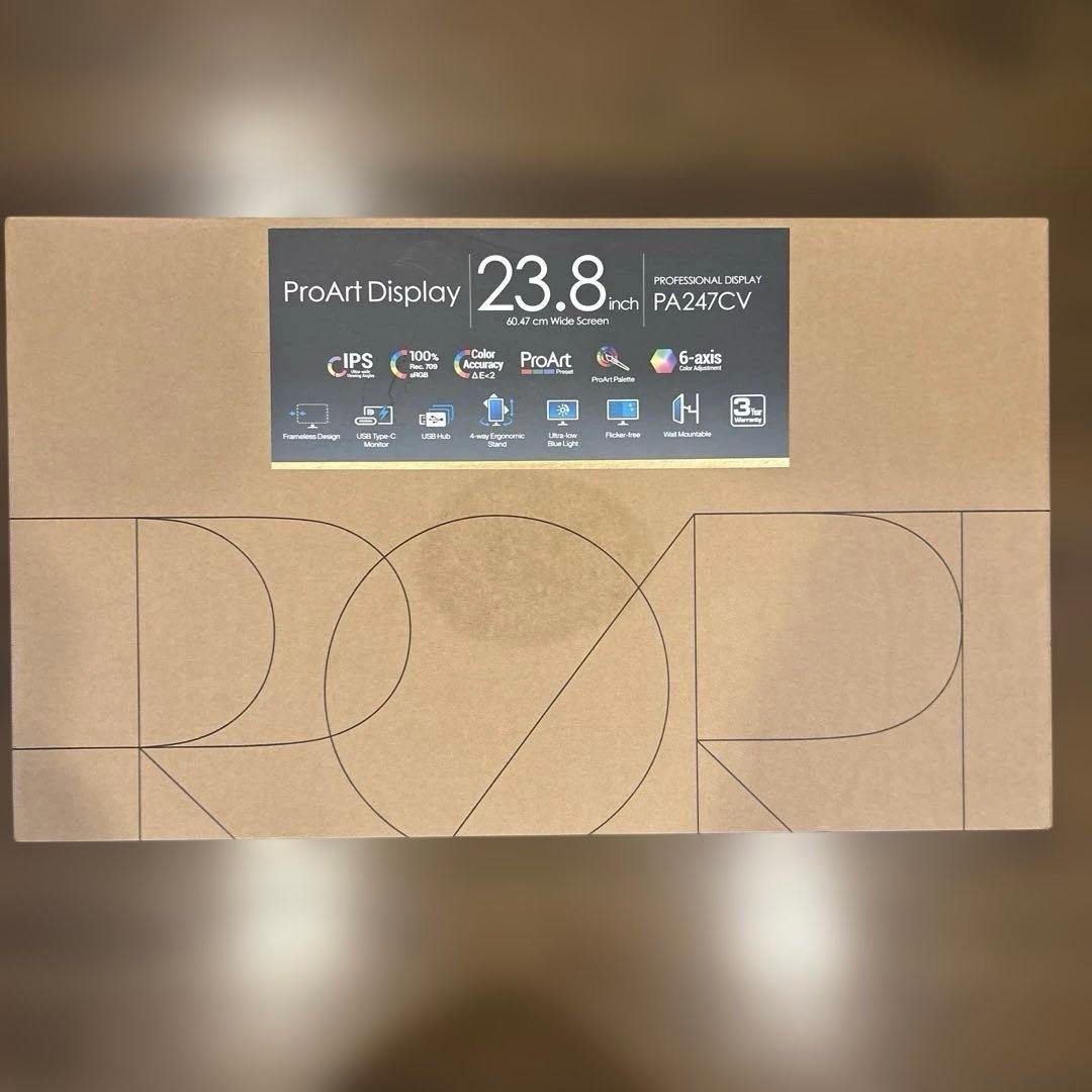 【新品未開封】ASUS モニター ProArt PA247CV 23.8インチ Amazon.co.jp: ASUS モニター ProArt PA247CV 23.8インチ/3年間無輝点