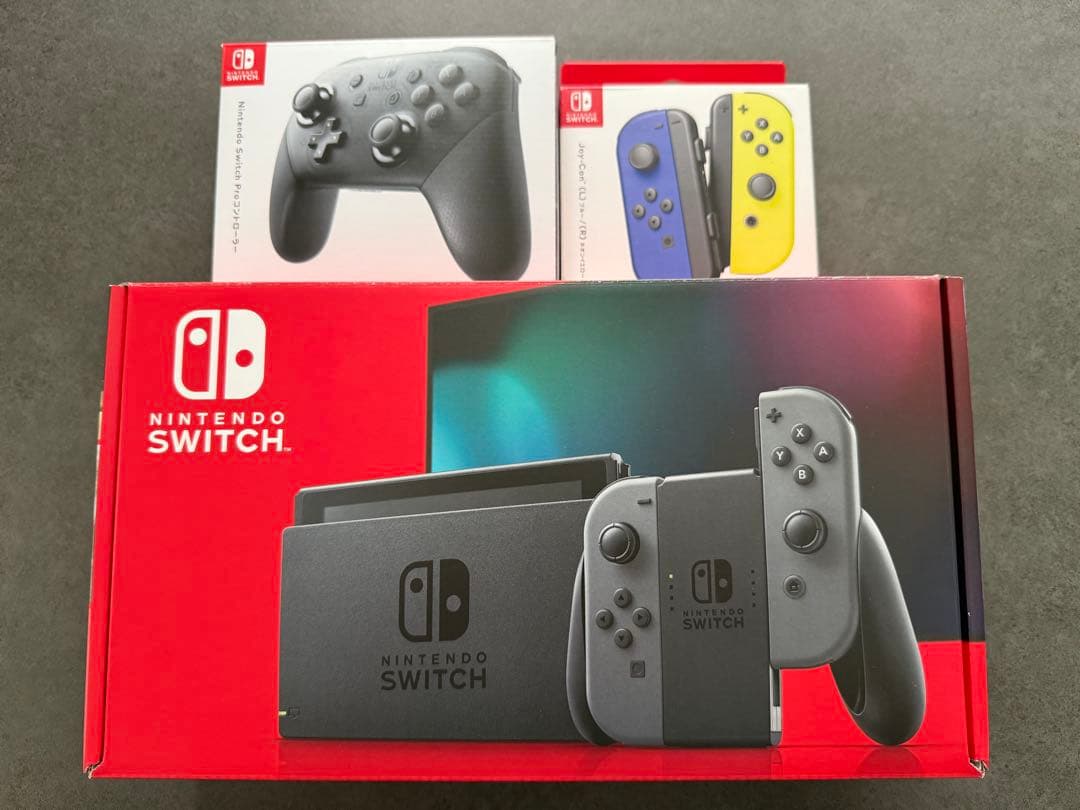 Nintendo Switch 本体 + Joy-Con + プロコントローラー Joy-Con (L) Neon Red/(R) Neon Blue Controller for Nintendo Switch