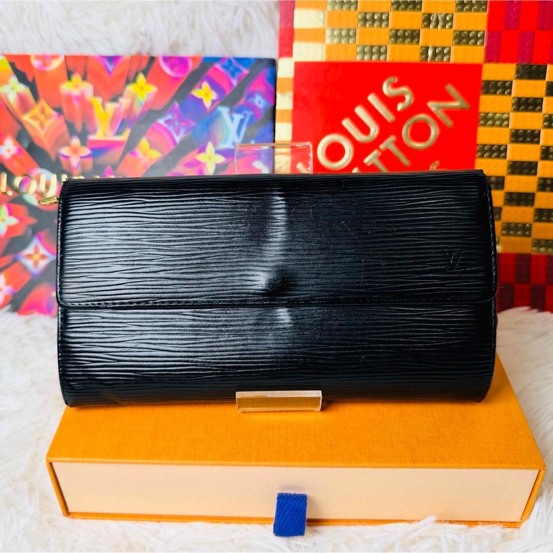 セール中！】ルイヴィトン エピ ポルトフォイユサラ 長財布 ブラック