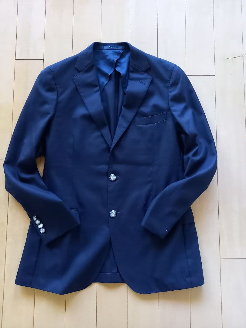 Aquascutum 紺ブレザー　AB7 Navy Blazer
