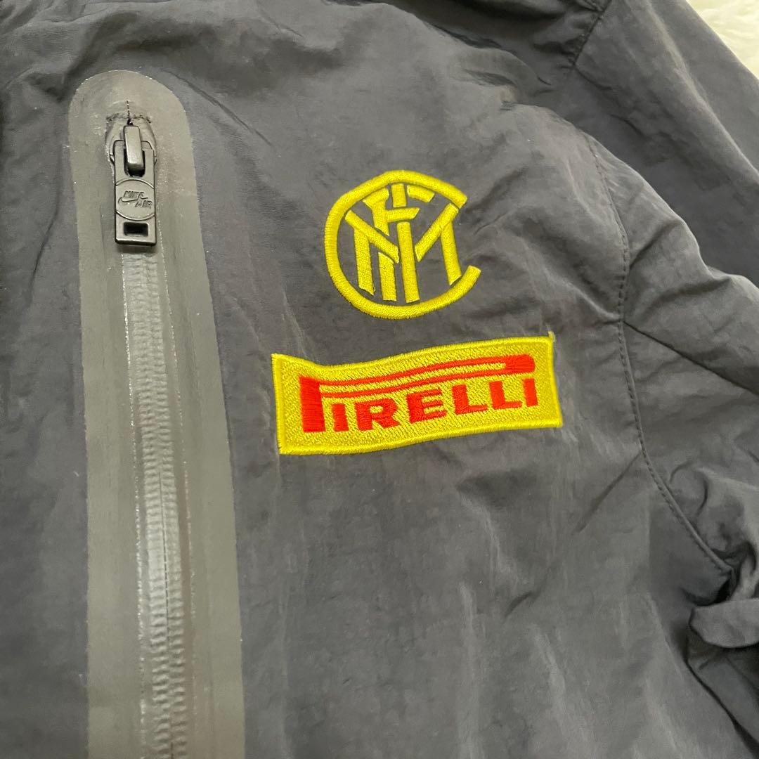 美品】 ナイキ インテル×ピレリ ジャンプスーツ ナイロン ツナギ 黒