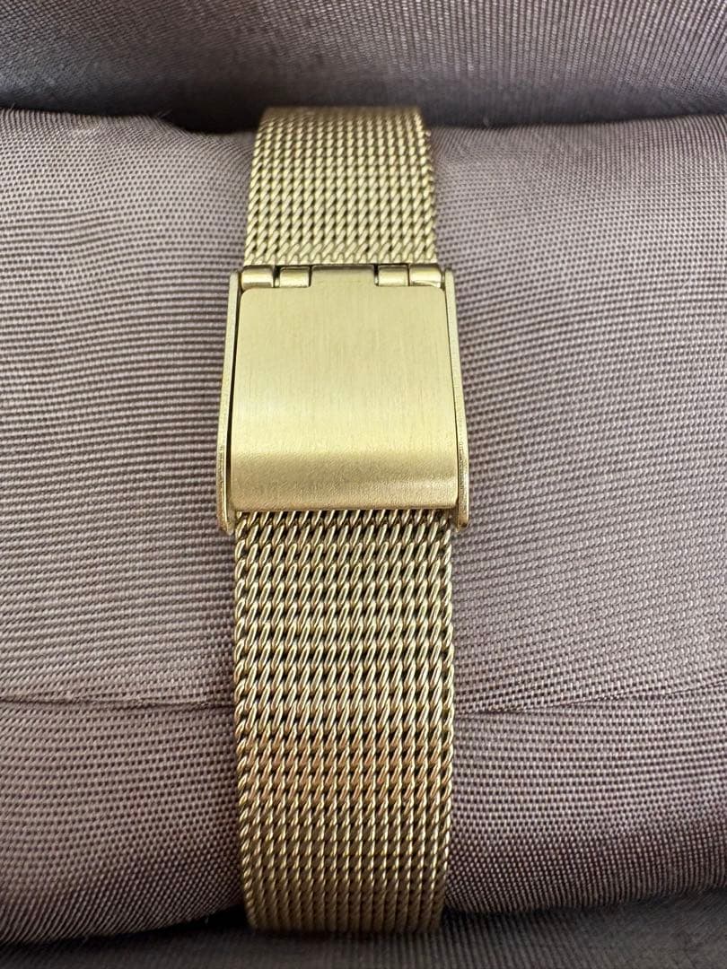 ete ソーラーウォッチ スクエア メッシュベルト(箱、証明書付