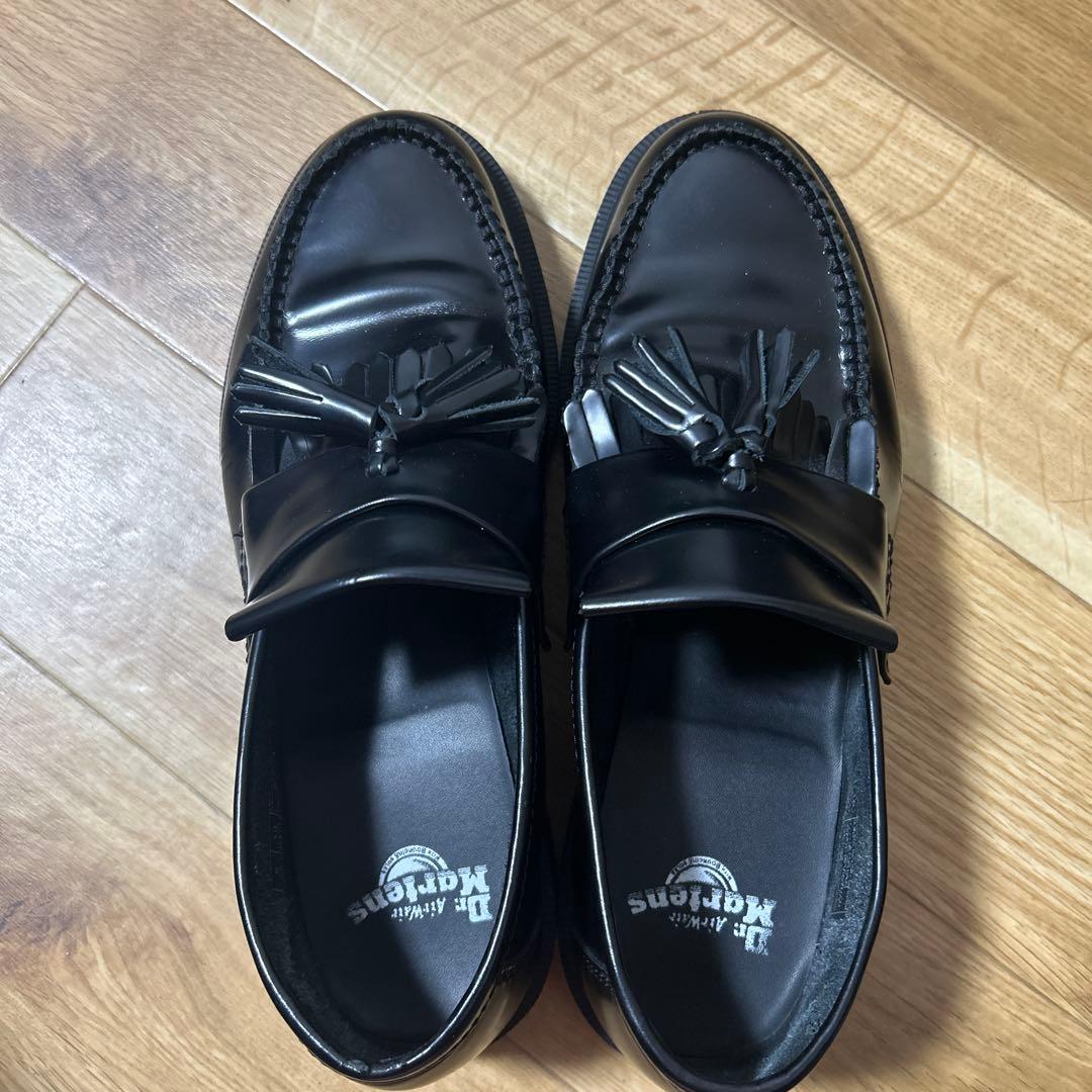 ドクターマーチン ADRIAN MONOモノ タッセルローファー UK9 黒 ADRIAN タッセルローファー