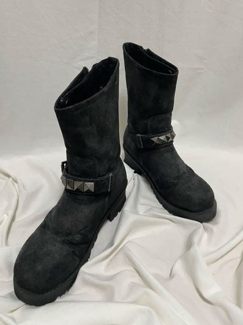 靴 00s SEMANTIC DESIGN Suede Engineer Boots 00s SEMANTIC DESIGN Suede Engineer Boots - メルカリ