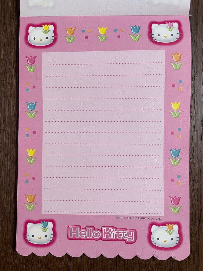 レア♡サンリオ♡キティ チューリップ レターパッド 1999年 サンリオ