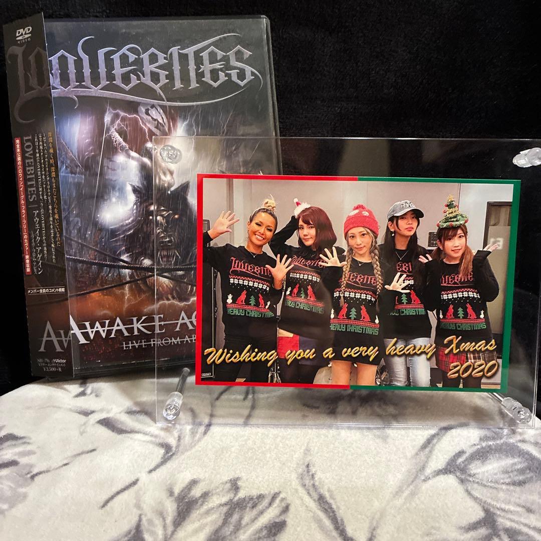 LOVEBITES/AWAKE AGAIN/DVD/サイン入ポスカ付