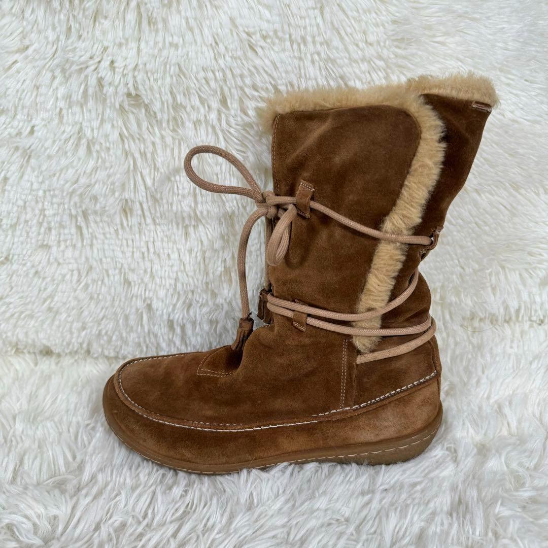 CAMPER カンペール スエード ムートンブーツ ファー ボア キャメル 茶
