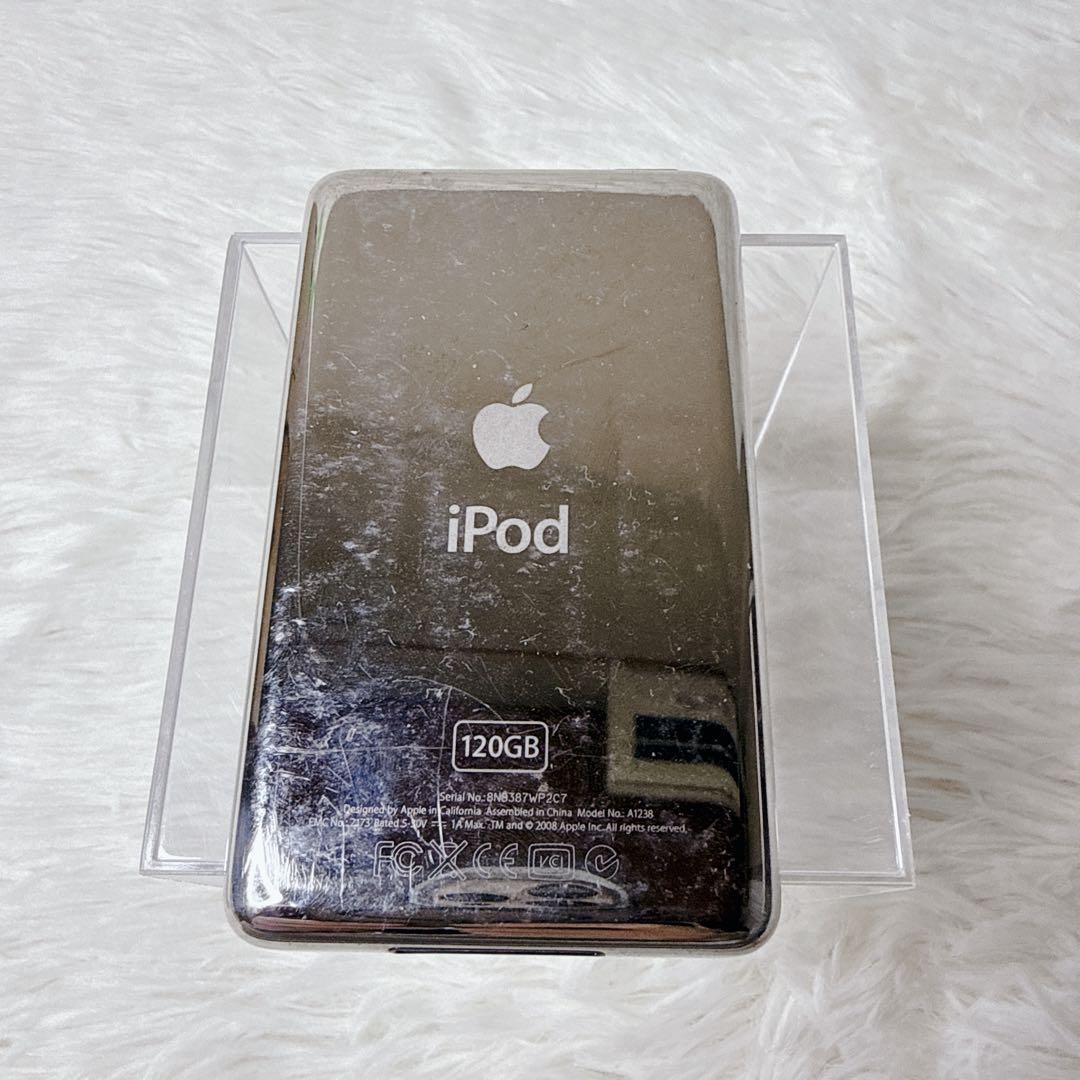 Apple iPod classic 120GB ブラック 稼働品 充電ケーブル - メルカリ
