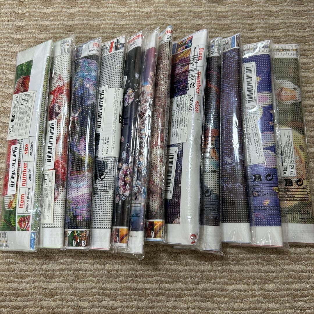 ダイヤモンドアートキット　まとめ売り 11点 おまけあり　動物　多め a4665b7b2d2c67e8c383d272fded95