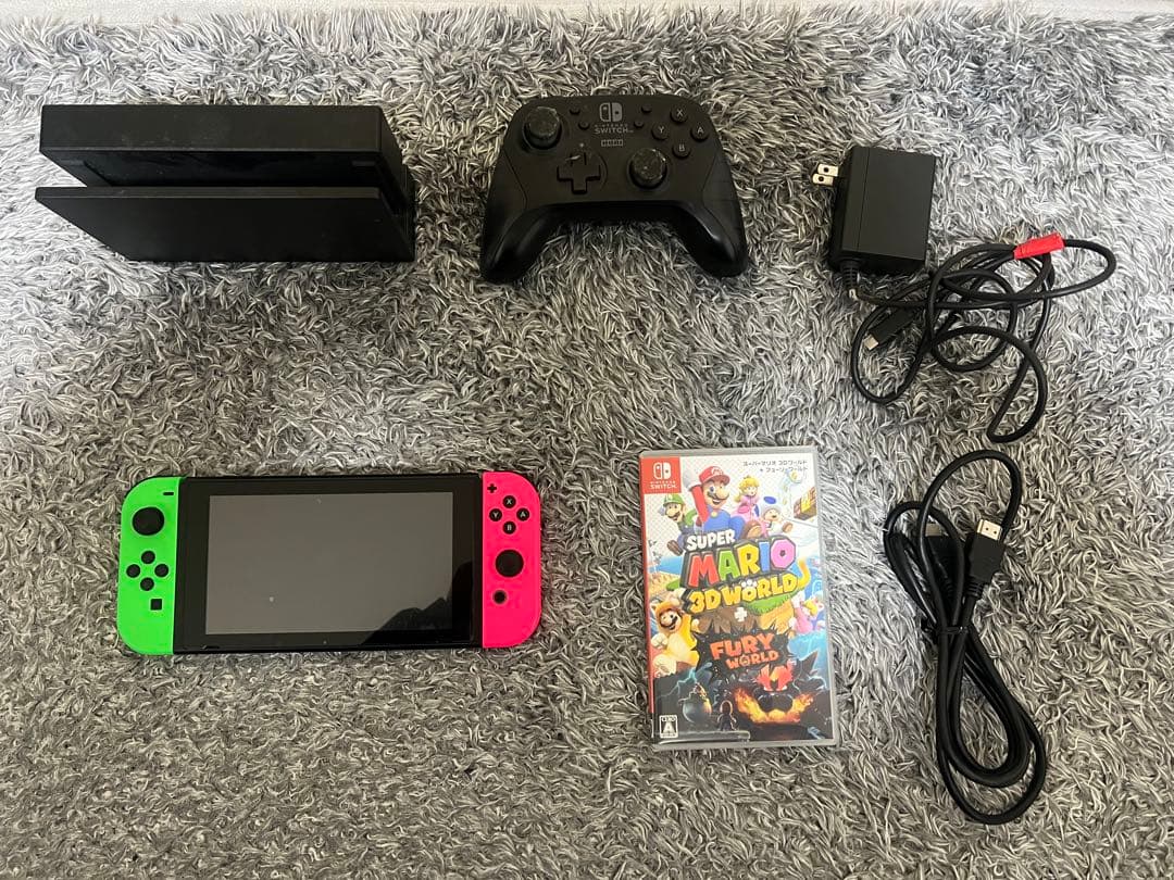 Nintendo Switch 本体 グリーン/ピンク ソフト付き Amazon.co.jp: 【任天堂純正品】Joy-Con (L) ネオングリーン/ (R