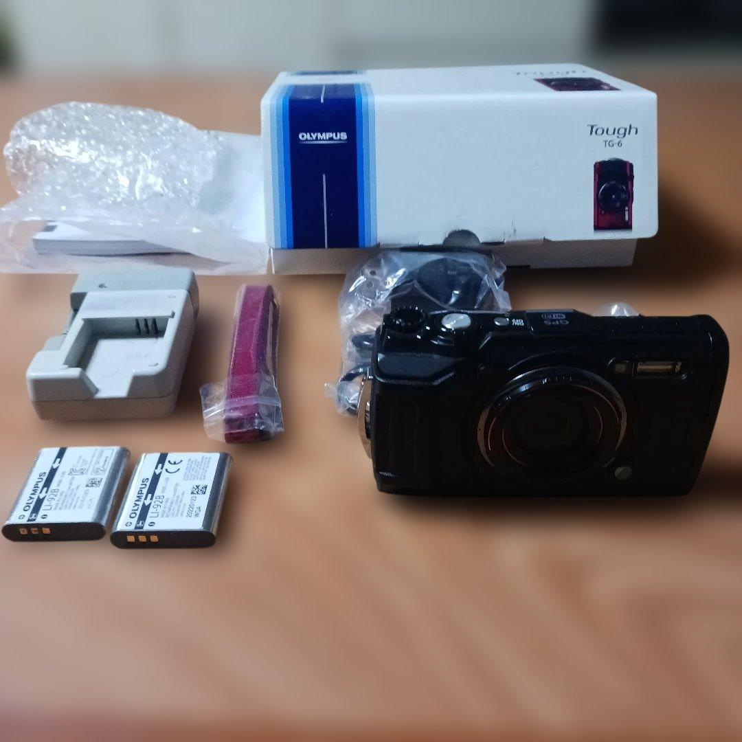 オリンパス TG-6 コンパクトデジカメ 通電確認済み Amazon | OLYMPUS デジタルカメラ Tough TG-6 ブラック 1200万画素CMOS