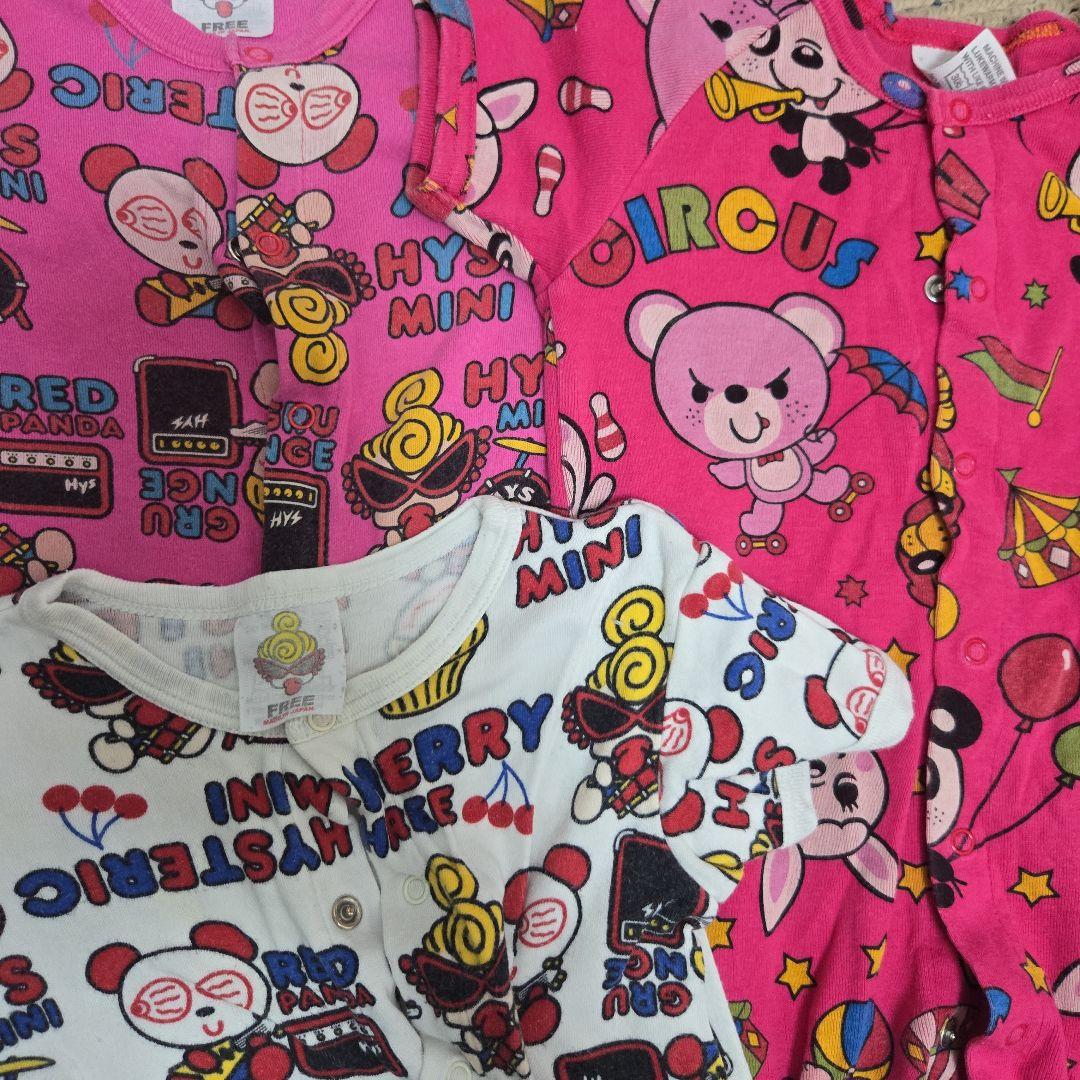 ヒスミニ半袖ロンパース4着