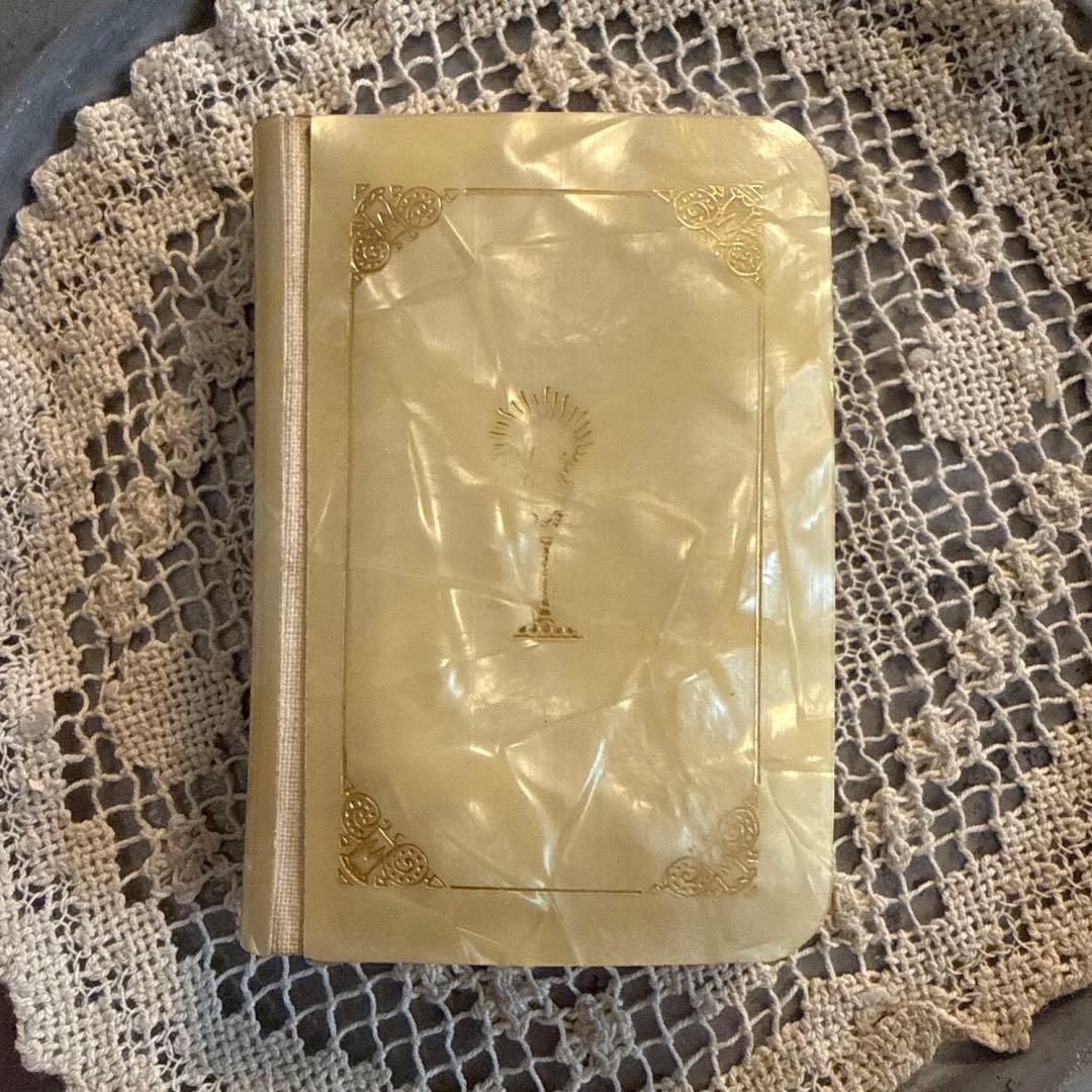 1940年アンティーク美しいmissel聖書セット ジャンクジャーナル洋書