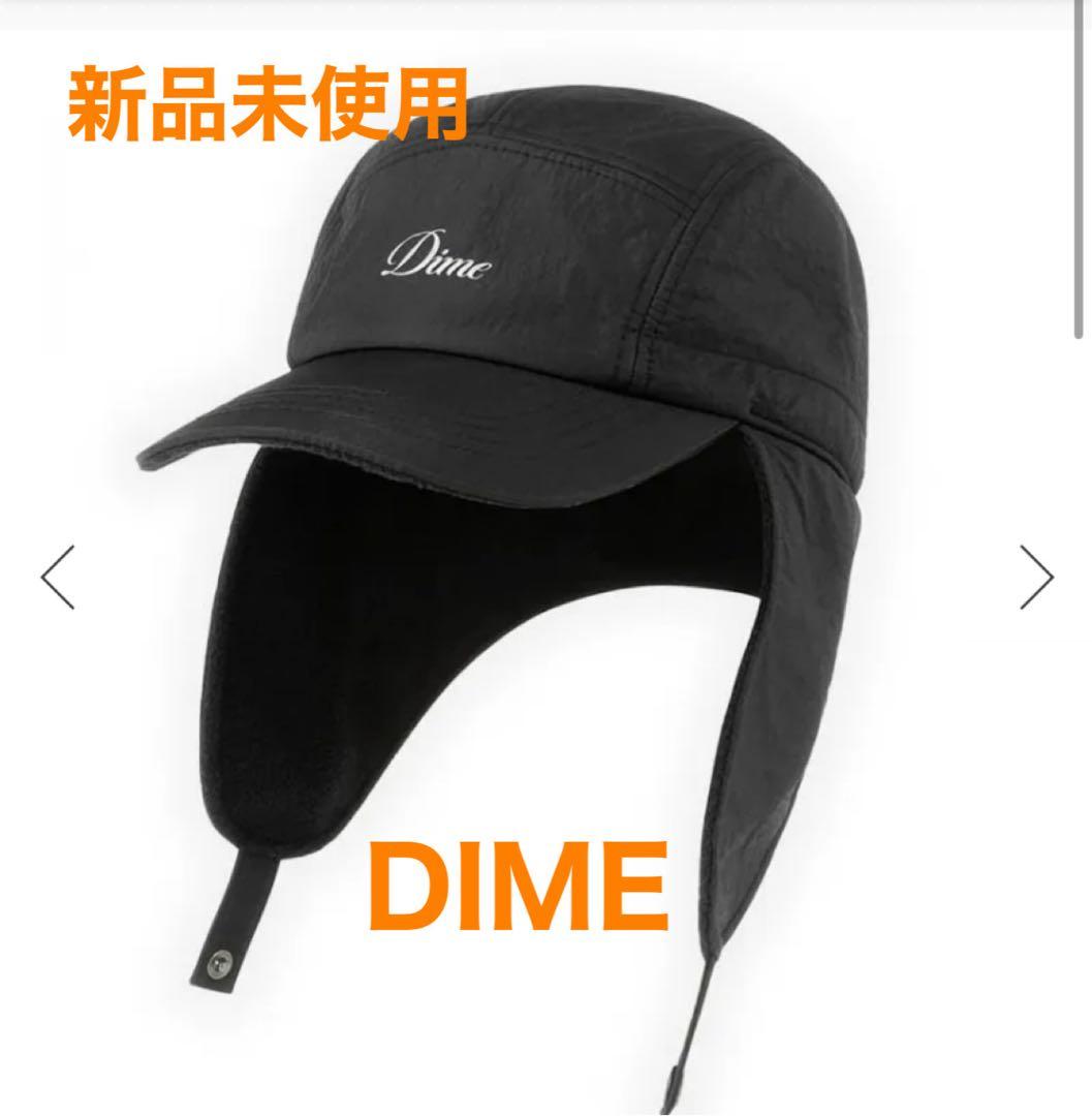 Dime Cursive Earflap Cap / Black ブラック　黒 DIME MTL（ダイム モントリオール）| CURSIVE EARFLAP CAP / BLACK