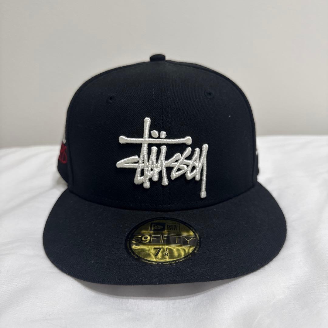 stussy ステューシー×ニューエラ コラボ キャップ 7 1/8 - メルカリ