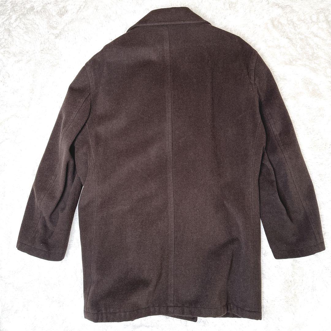 J.PRESS ダークブラウン ダブルブレストピーコート - メルカリ