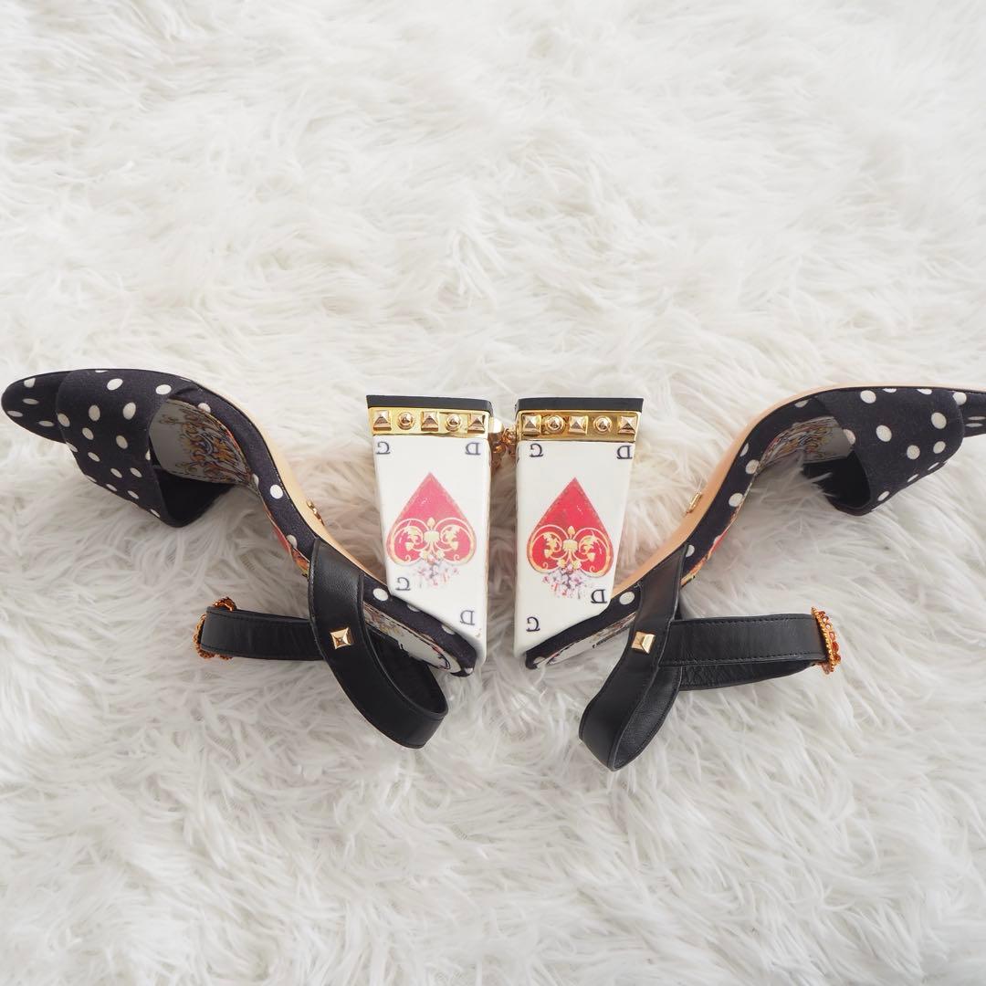 希少✨️ドルチェアンドガッバーナ ミュール サンダル ドット柄 ハート