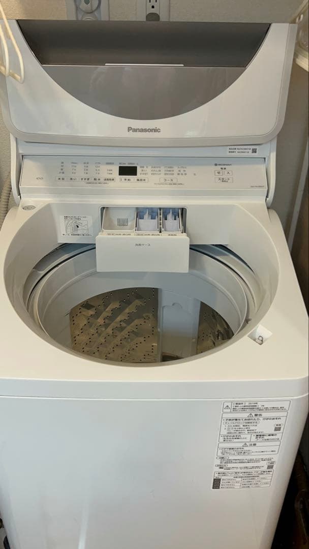 Panasonic 洗濯機 10kg NA-FA100H7-W 2019年製 10kg 全自動洗濯機 パナソニック NA-FA100H7 2019年製造 ホワイト 自動