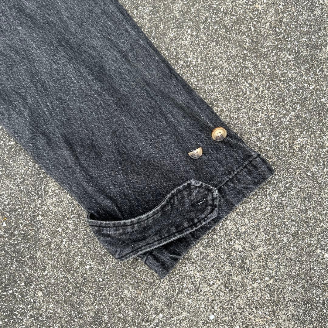 90s ダッフルコート ブラックデニム \"Denim&CO\" アメカジ