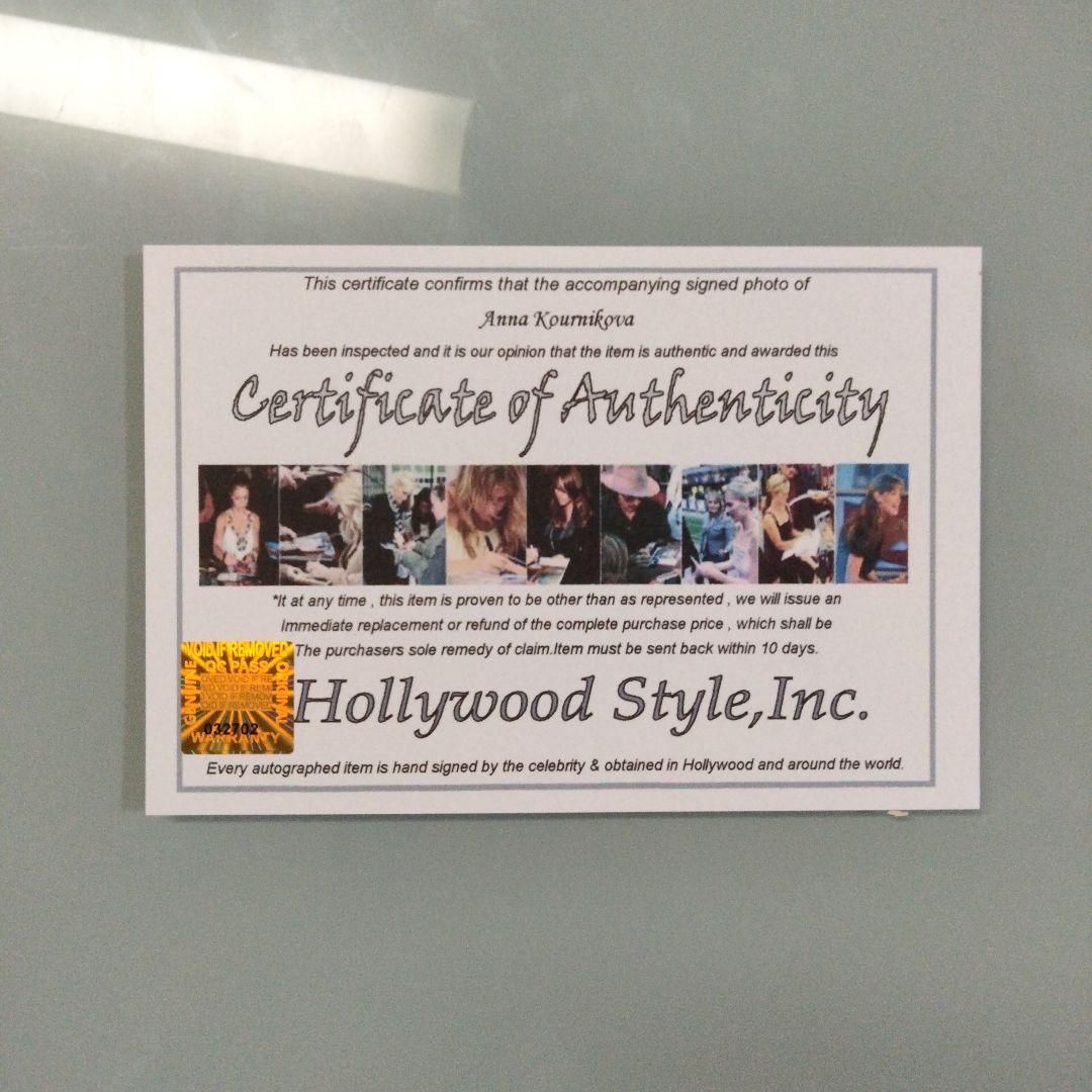 アンナ・クルニコア直筆サイン入り2Lサイズ写真…Anna Kournikova