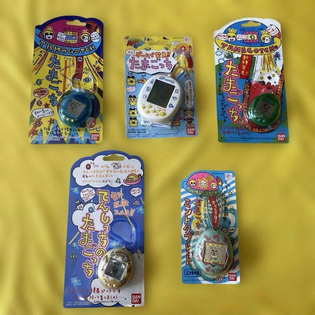 たまごっち 5台　ミントタブレット 付属　バンダイ1997 未使用品&美品 TAMAGOTCHI/たまごっち・BANDAI/バンダイ・たまごっちのミント