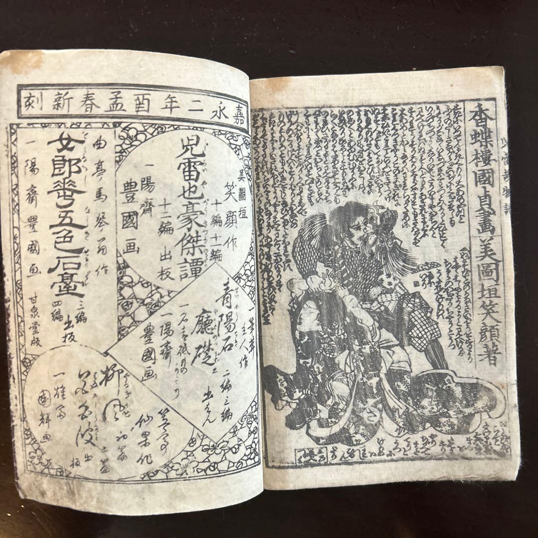天河様専用】江戸期版『児雷也豪傑譚』初編 上下巻の2冊 現代語訳付き